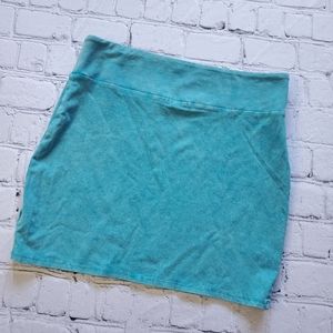 American Eagle Outfitters Teal Mini-Skirt Sz Large